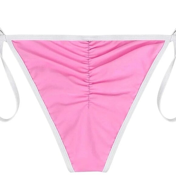 String Bikini Swimsuit for Women Triangle Tie Side Adjustable Swimsuit-Small - Picture 5 of 6